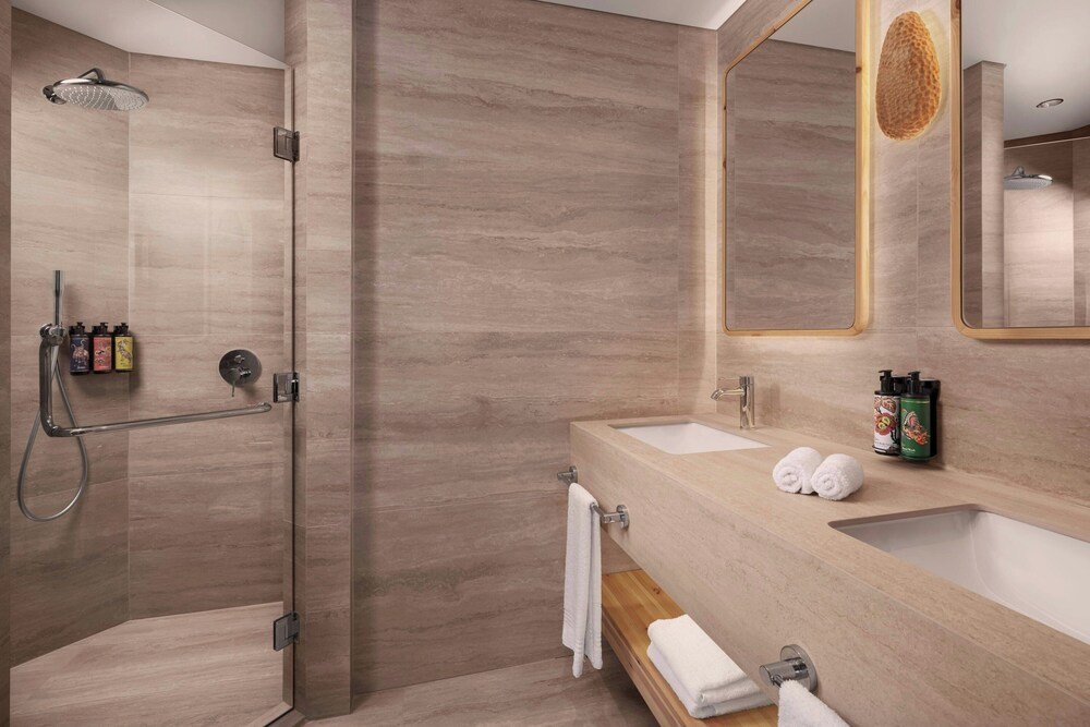 Bathroom with two sinks