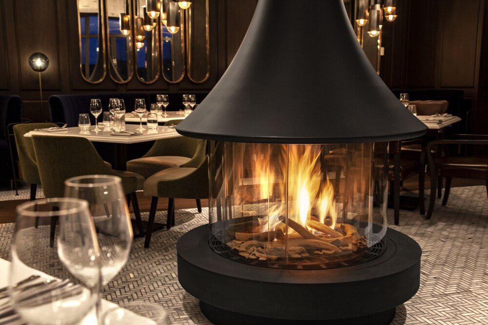 Restaurant dining room at Fairmont Tremblant in Quebec