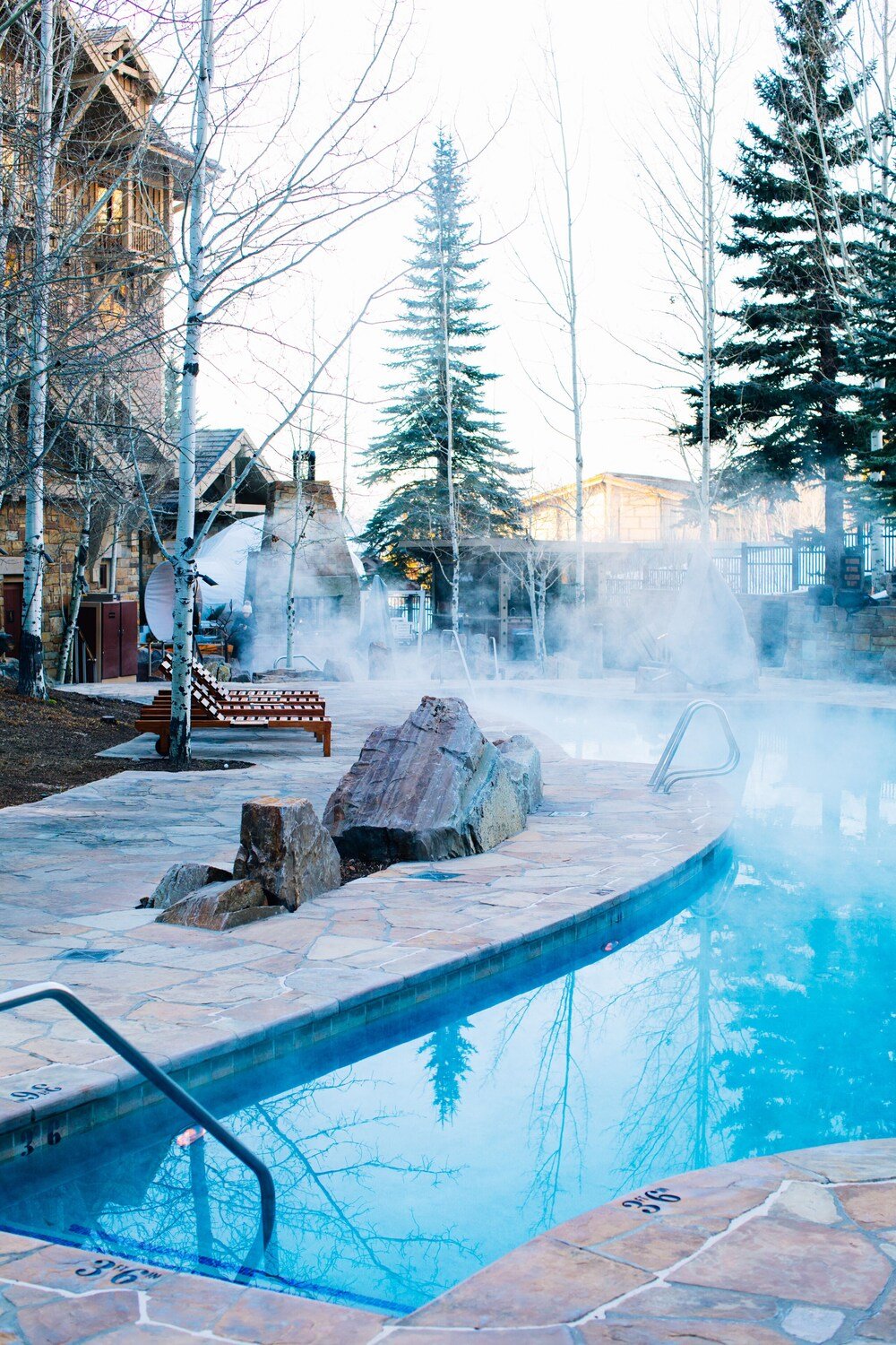 Pool area at the resort