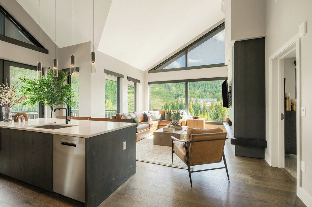Modern kitchen in the suite