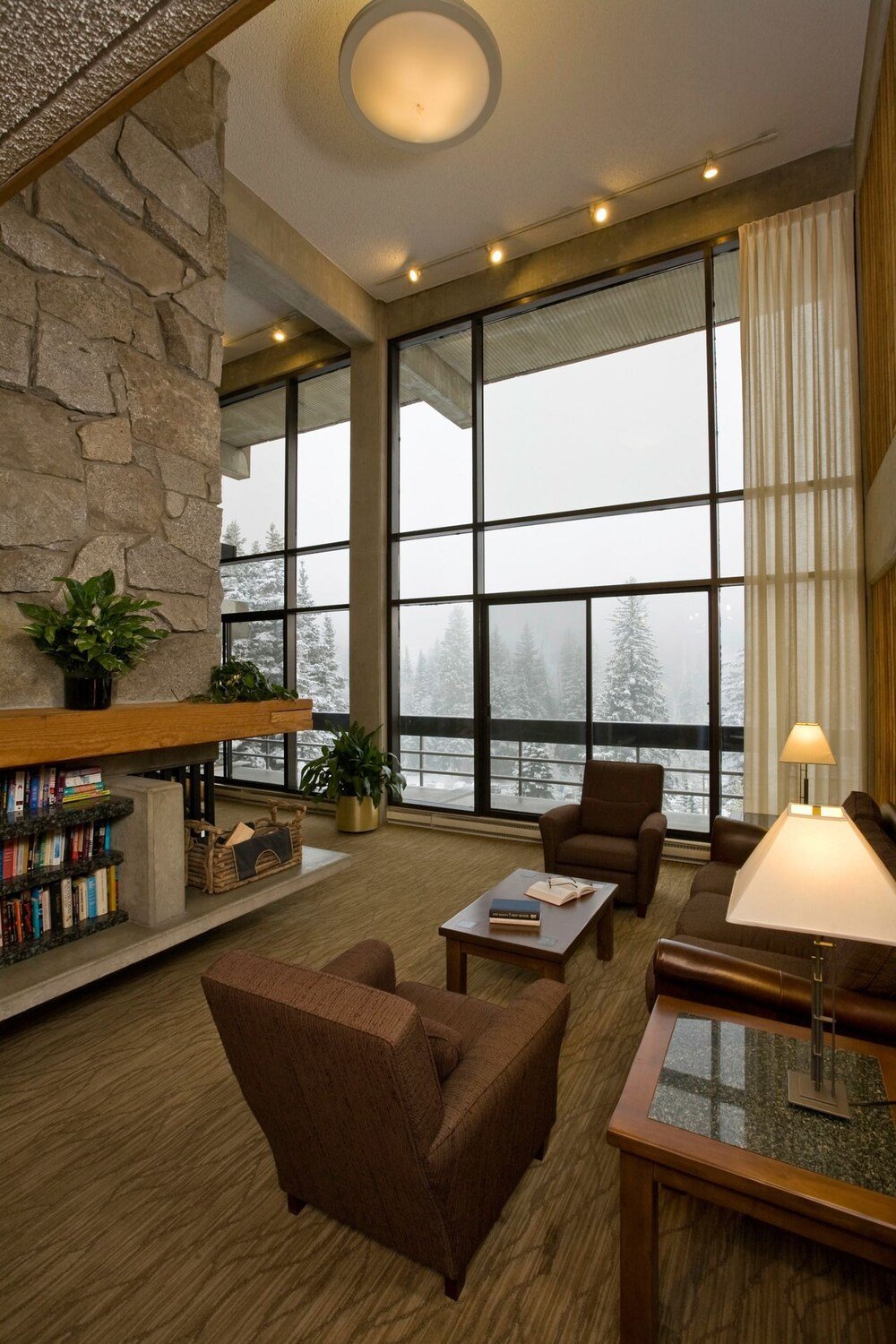 Spacious living area with seating
