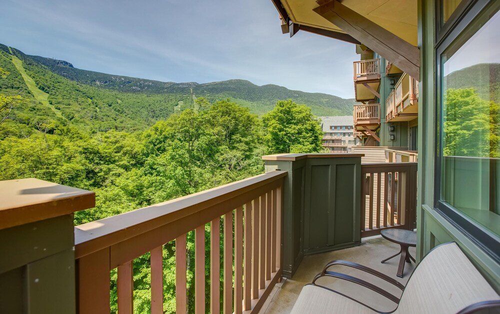 Balcony overlooking the resort