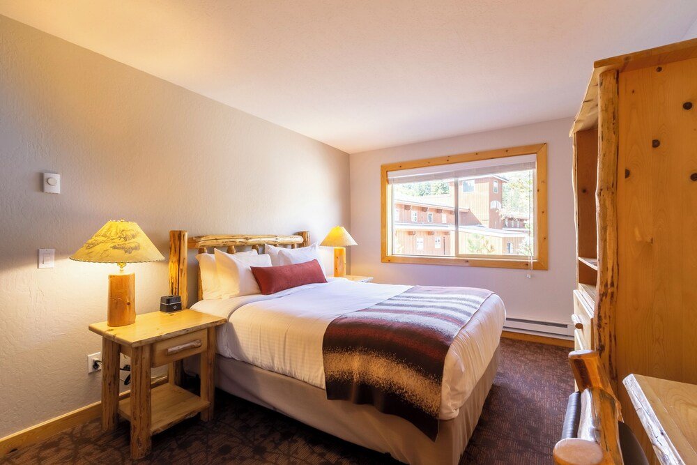 Bedroom at Red Wolf Lodge in Olympic Valley, California