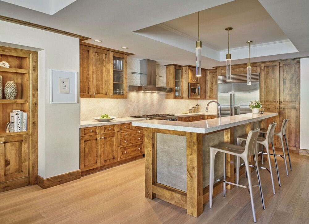 Cocina moderna en una residencia de Little Nell