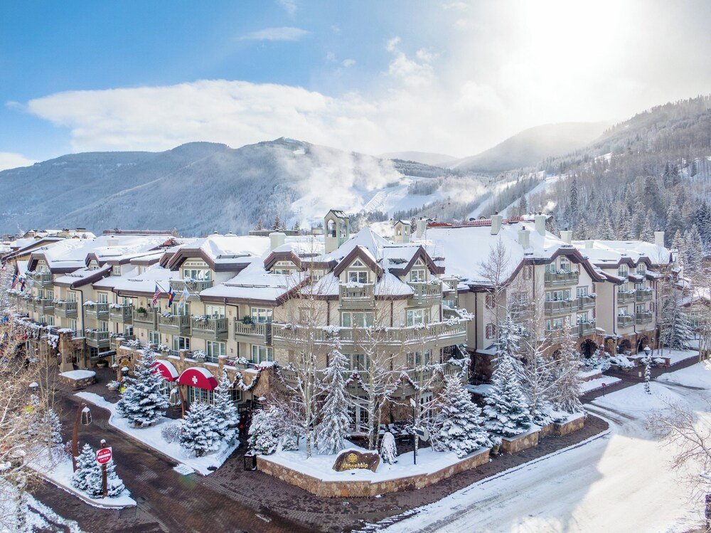 Large multi-story hotel building in Vail