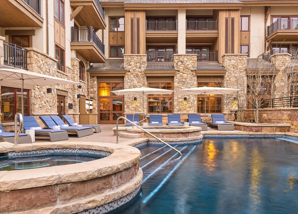 The Sebastian hotel exterior in Vail village