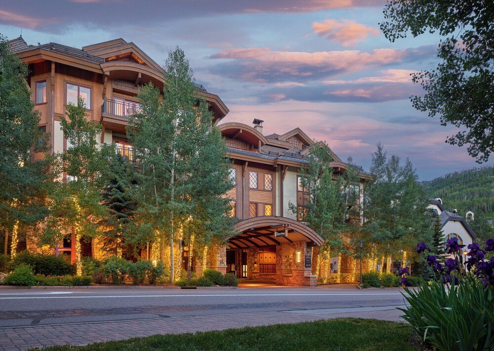 Another view of the multi-story hotel building