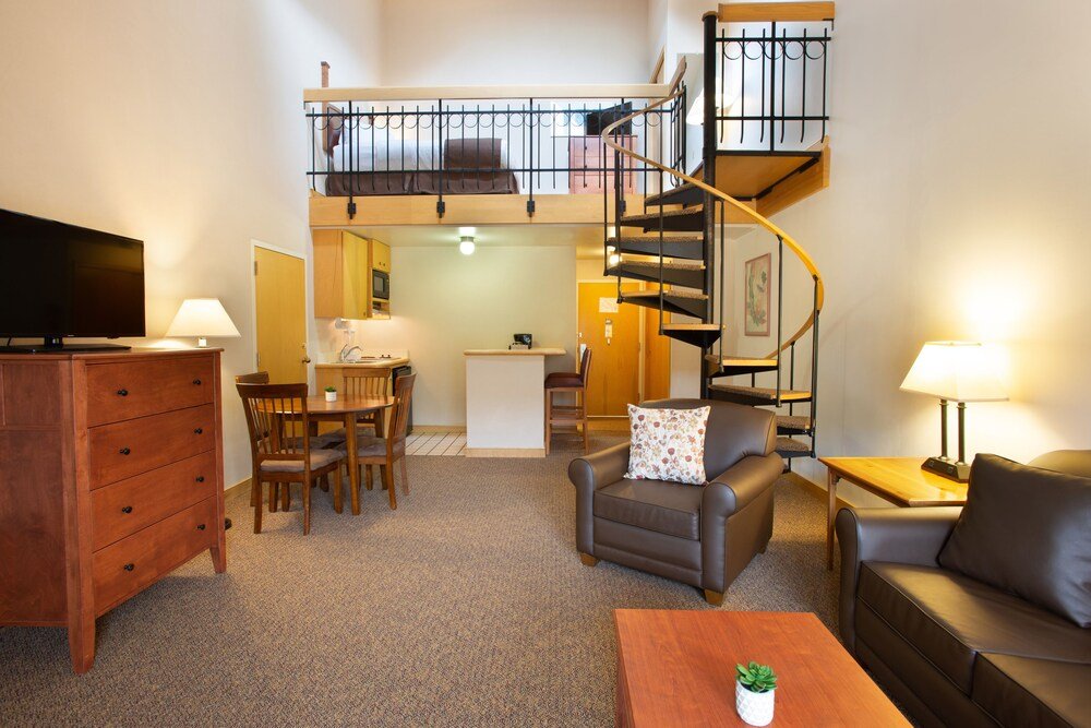 Spacious living area with comfortable seating