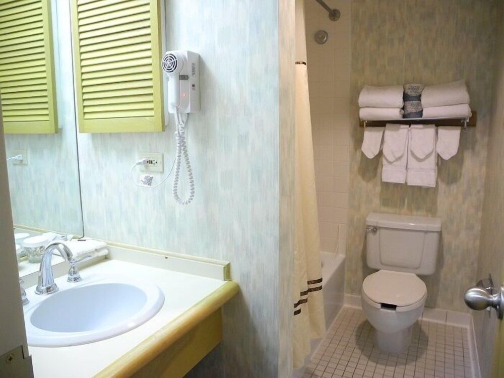 Bathroom with a vanity and bathtub