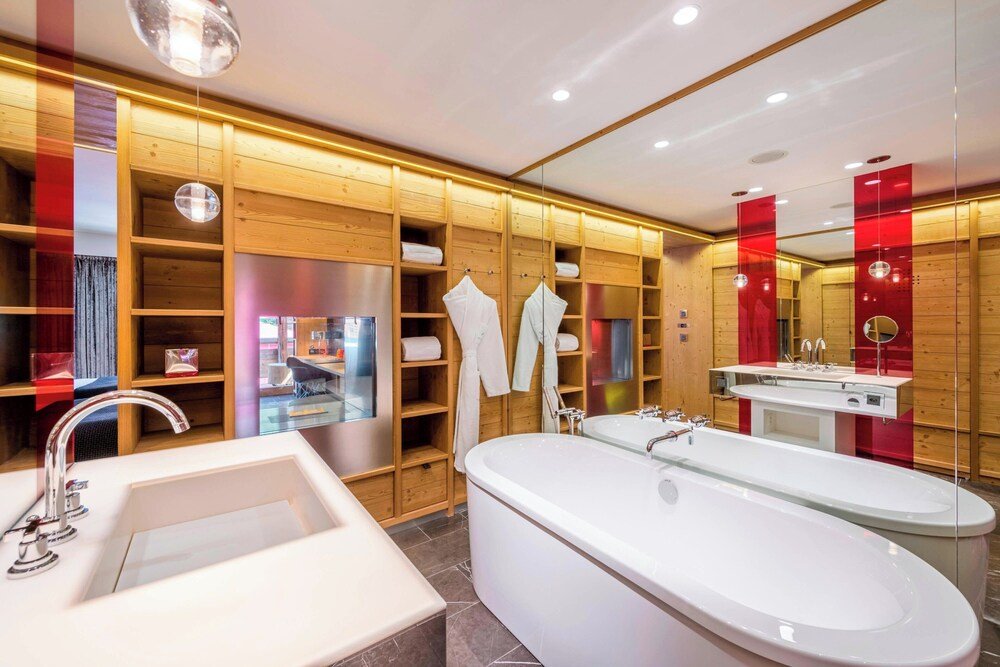 Baño moderno en una habitación del W Verbier